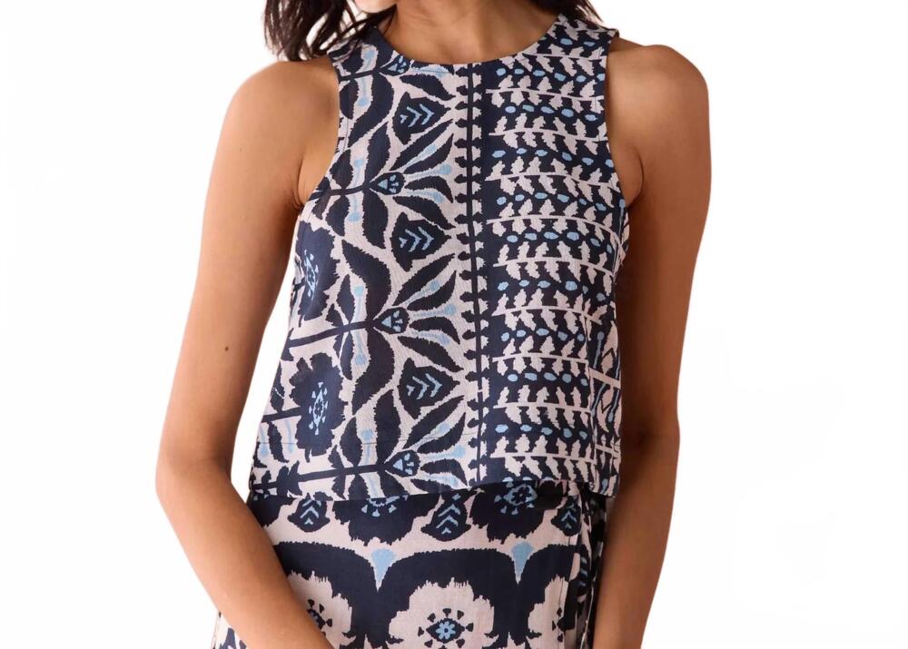 NEW OMIKA maggie tank top in zadie montego